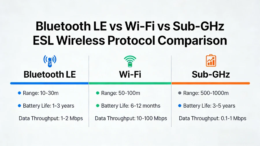 Bluetooth vs Wi - Fi vs Sub - GHz Elektron tekjäniň belligi